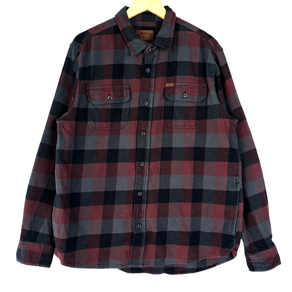 Orvis Other - Orvis Flannel Button Shirt Mens Size Large Long Sleeves Pockets Cotton Shacket